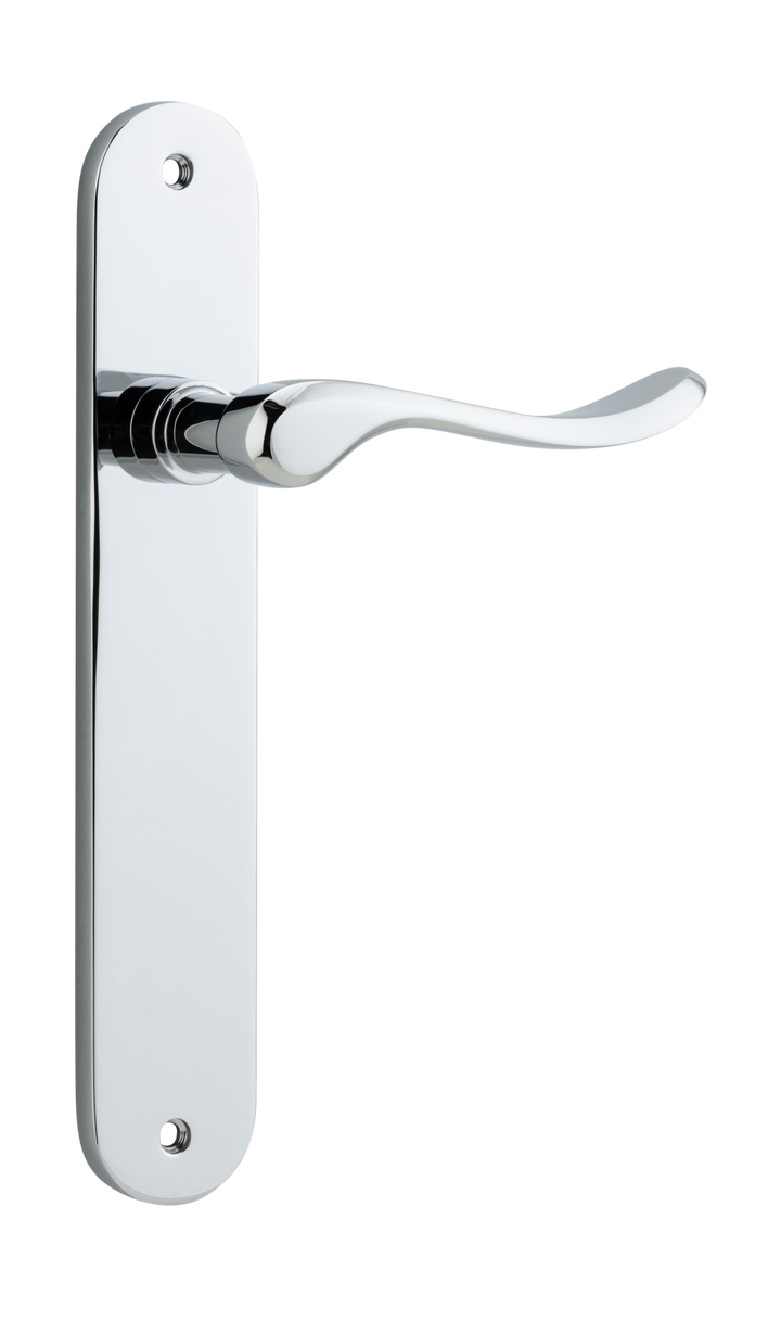 Stirling Lever - Oval Backplate Polished Chrome