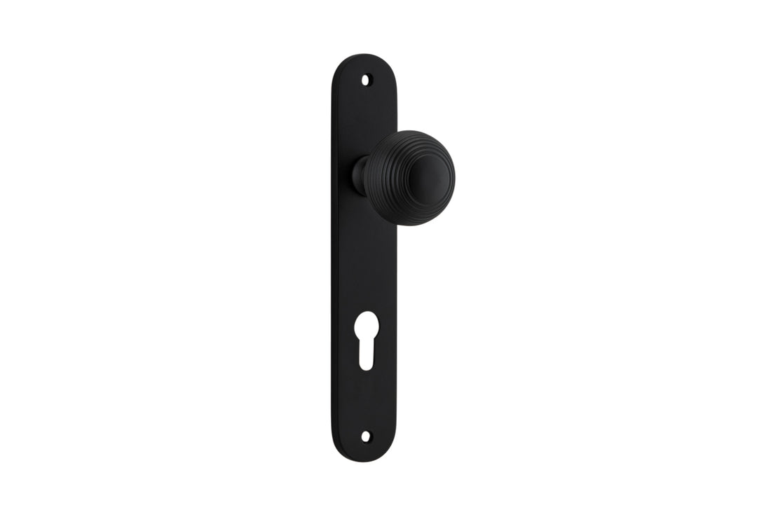 Guildford Knob - Oval Backplate Matt Black