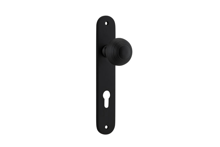 Guildford Knob - Oval Backplate Matt Black