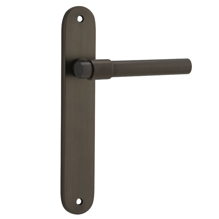 Helsinki Lever - Oval Backplate Signature Brass