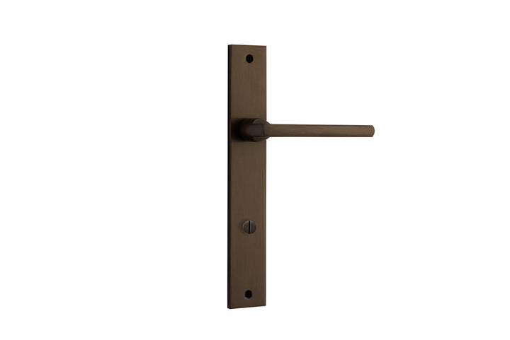 Baltimore Lever - Rectangular Backplate Signature Brass