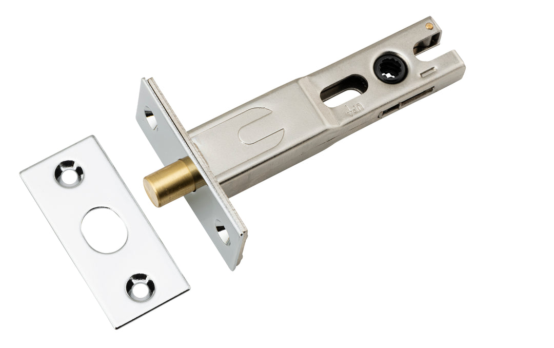 Privacy Bolt - Round - 70mm Backset Polished Chrome