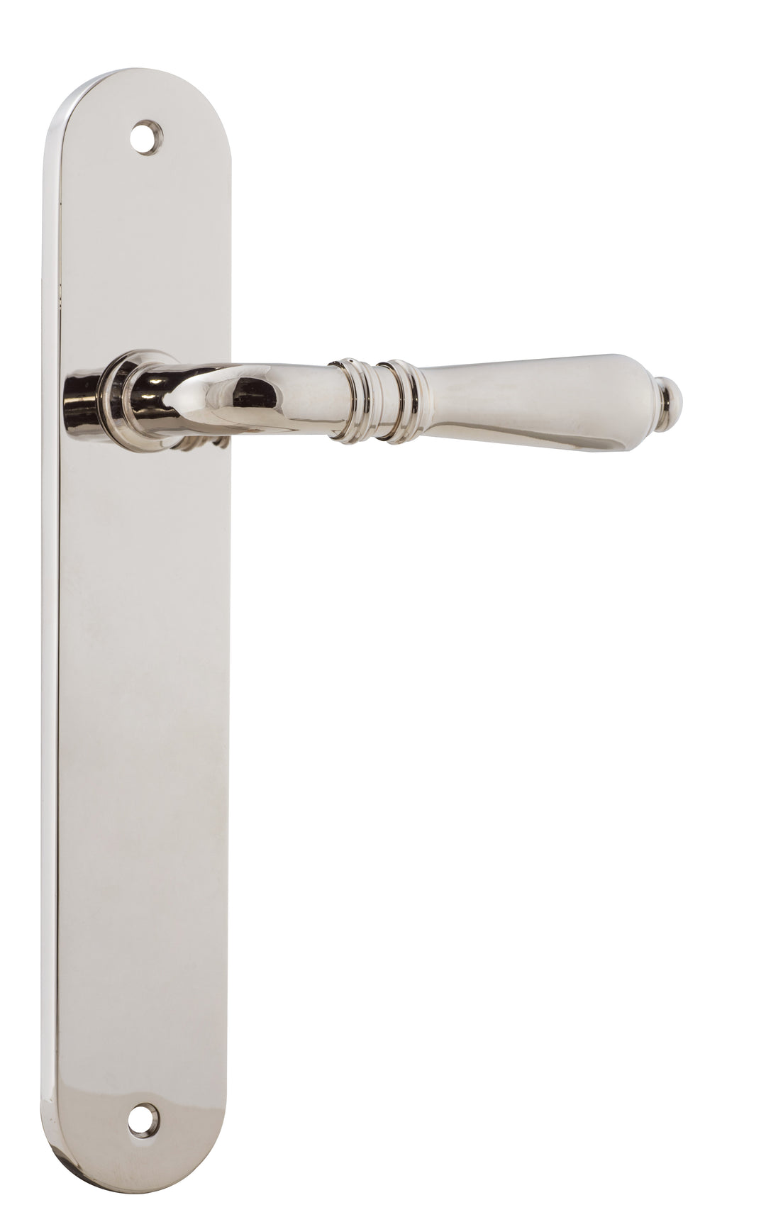 Sarlat Lever - Oval Backplate Polished Nickel