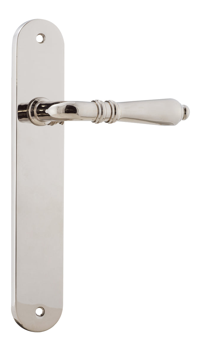 Sarlat Lever - Oval Backplate Polished Nickel