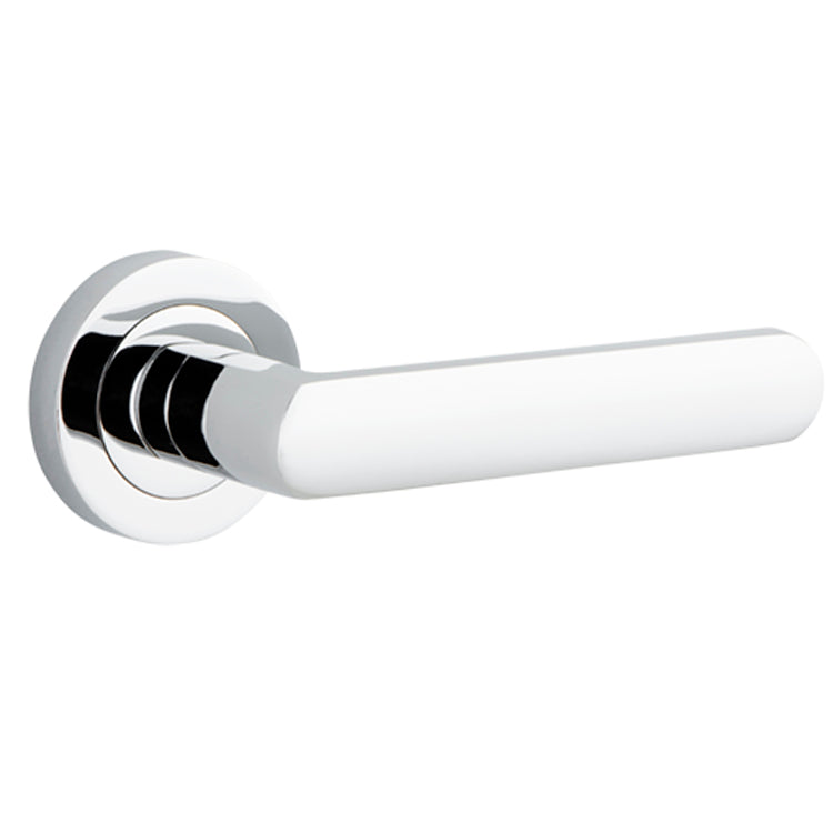 Osaka Lever - Round Rose Polished Chrome
