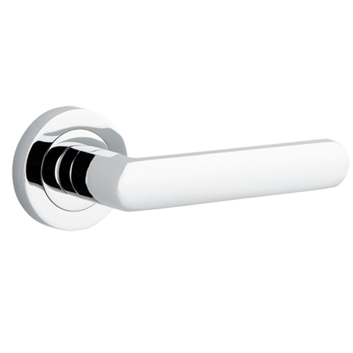 Osaka Lever - Round Rose Polished Chrome