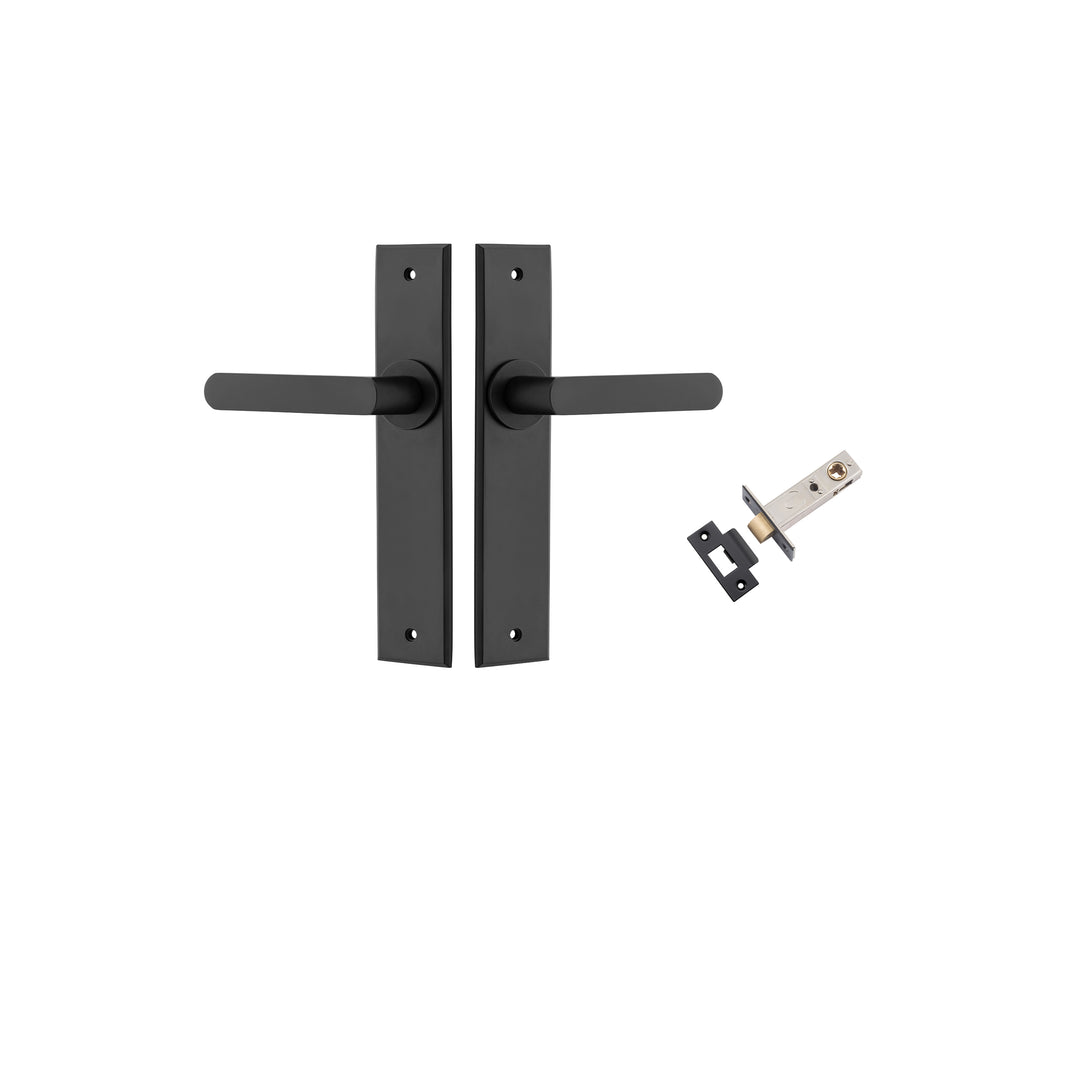 Osaka Lever - Chamfered Backplate Passage Kit Matt Black