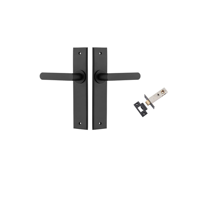 Osaka Lever - Chamfered Backplate Passage Kit Matt Black