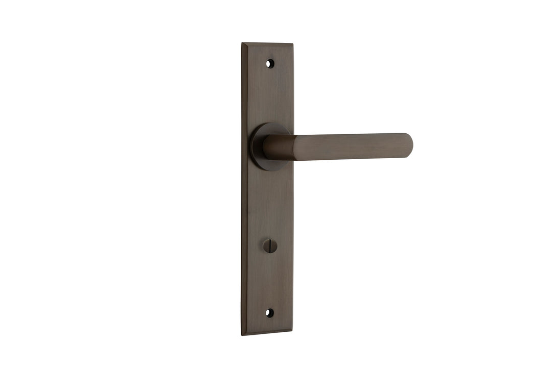 Osaka Lever - Chamfered Backplate Signature Brass