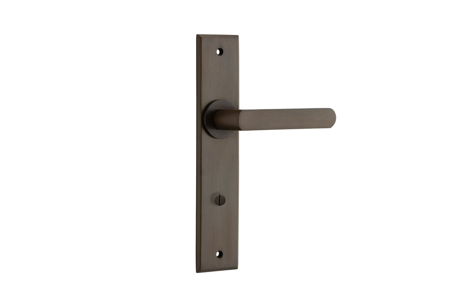 Osaka Lever - Chamfered Backplate Signature Brass