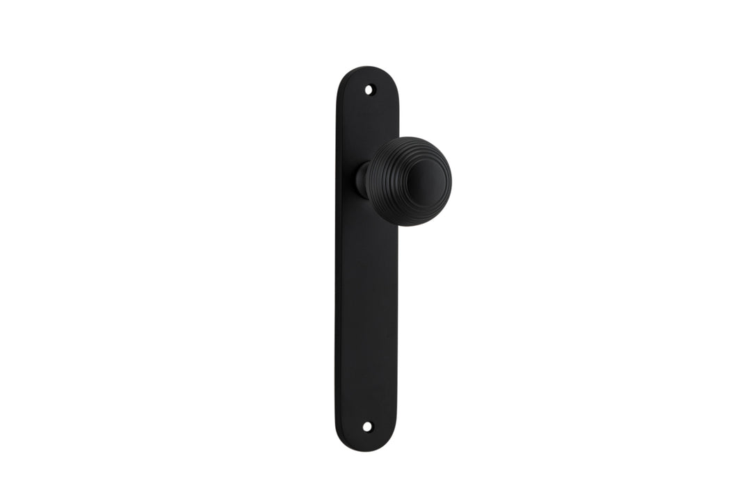 Guildford Knob - Oval Backplate Matt Black