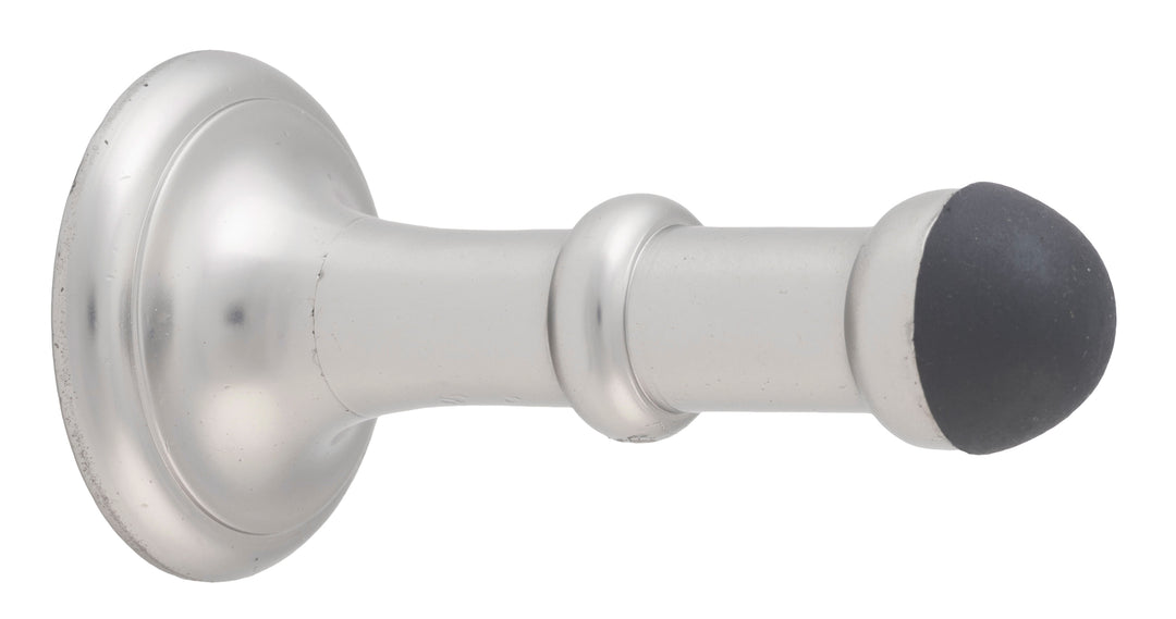 Door Stop Concealed Fix Small Polished Nickel D43xP80mm