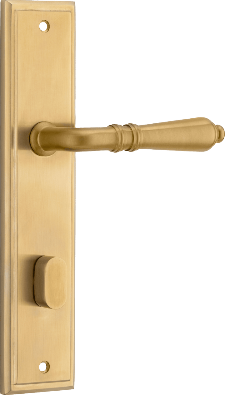 Sarlat Lever - Stepped Backplate Brushed Gold PVD
