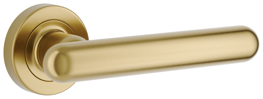 Puerto Lever - Round Rose Brushed Gold PVD