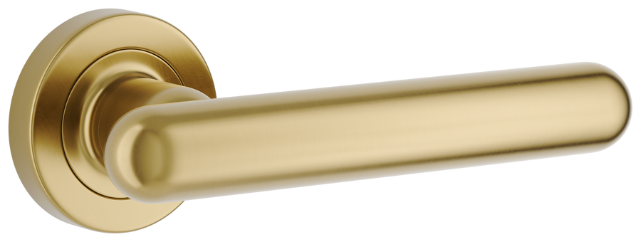 Puerto Lever - Round Rose Brushed Gold PVD