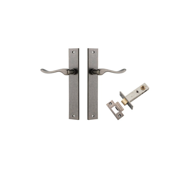 Stirling Lever - Rectangular Backplate Passage Kit Distressed Nickel