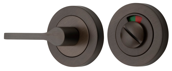 Accessibility Privacy Turn with Indicator - Round Signature Brass