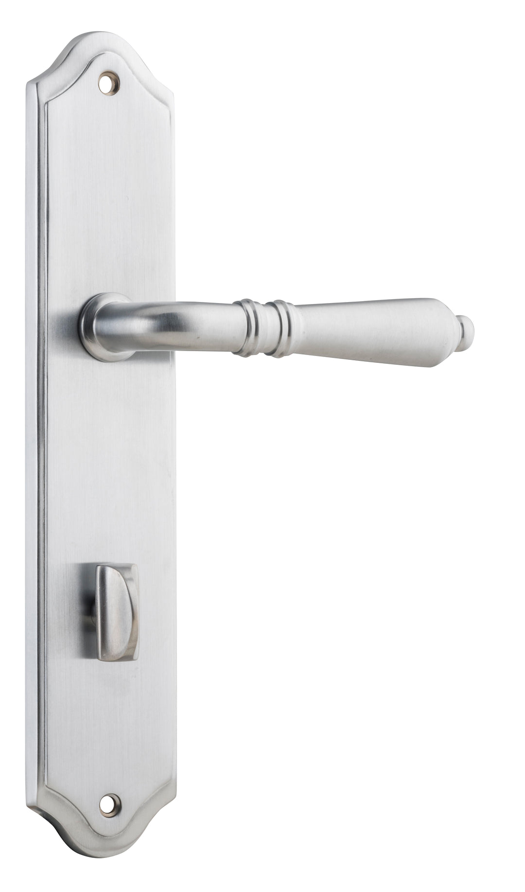 Sarlat Lever - Shouldered Backplate Brushed Chrome