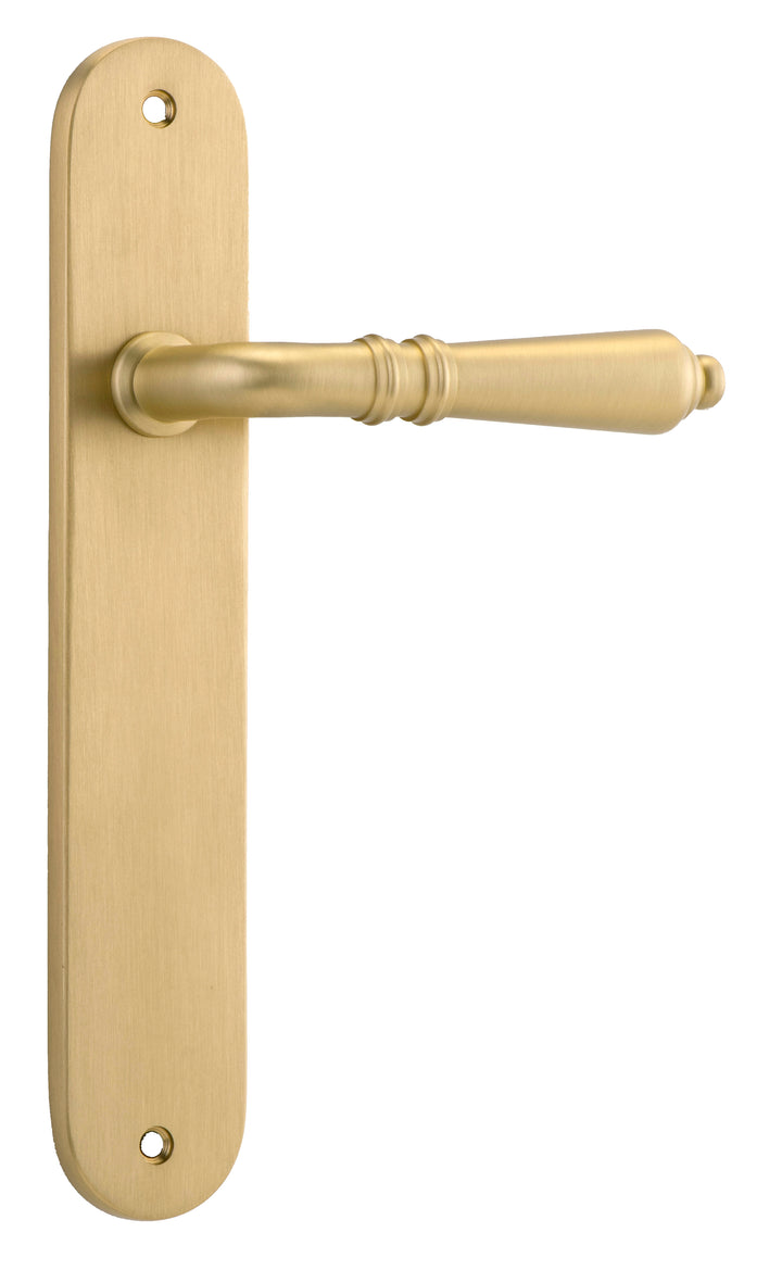 Sarlat Lever - Oval Backplate Brushed Gold PVD