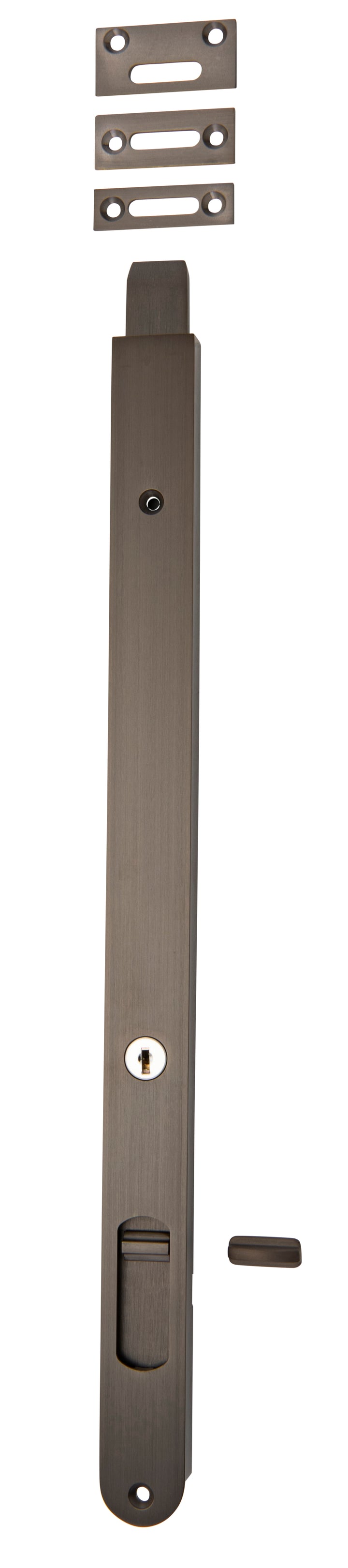 Locking Flush Bolt - 400mm Signature Brass