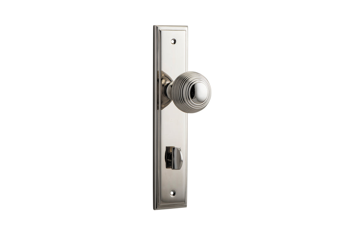 Guildford Knob - Stepped Backplate Polished Nickel