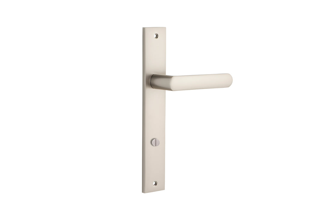 Osaka Lever - Rectangular Backplate Satin Nickel