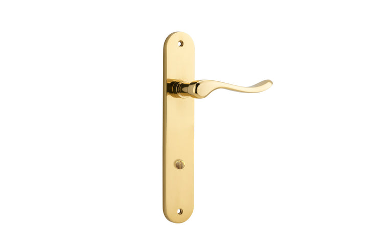 Stirling Lever - Oval Backplate Polished Brass