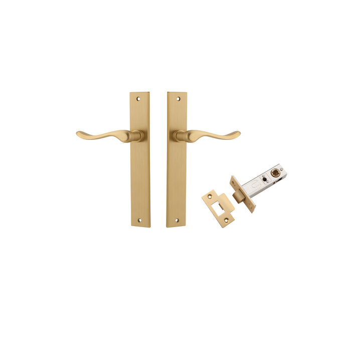 Stirling Lever - Rectangular Backplate Passage Kit Brushed Brass