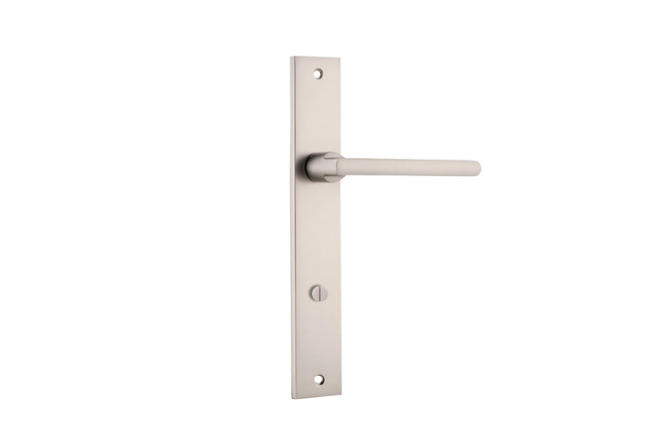 Baltimore Lever - Rectangular Backplate Satin Nickel