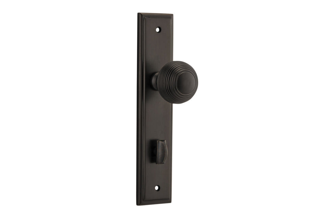 Guildford Knob - Stepped Backplate Signature Brass