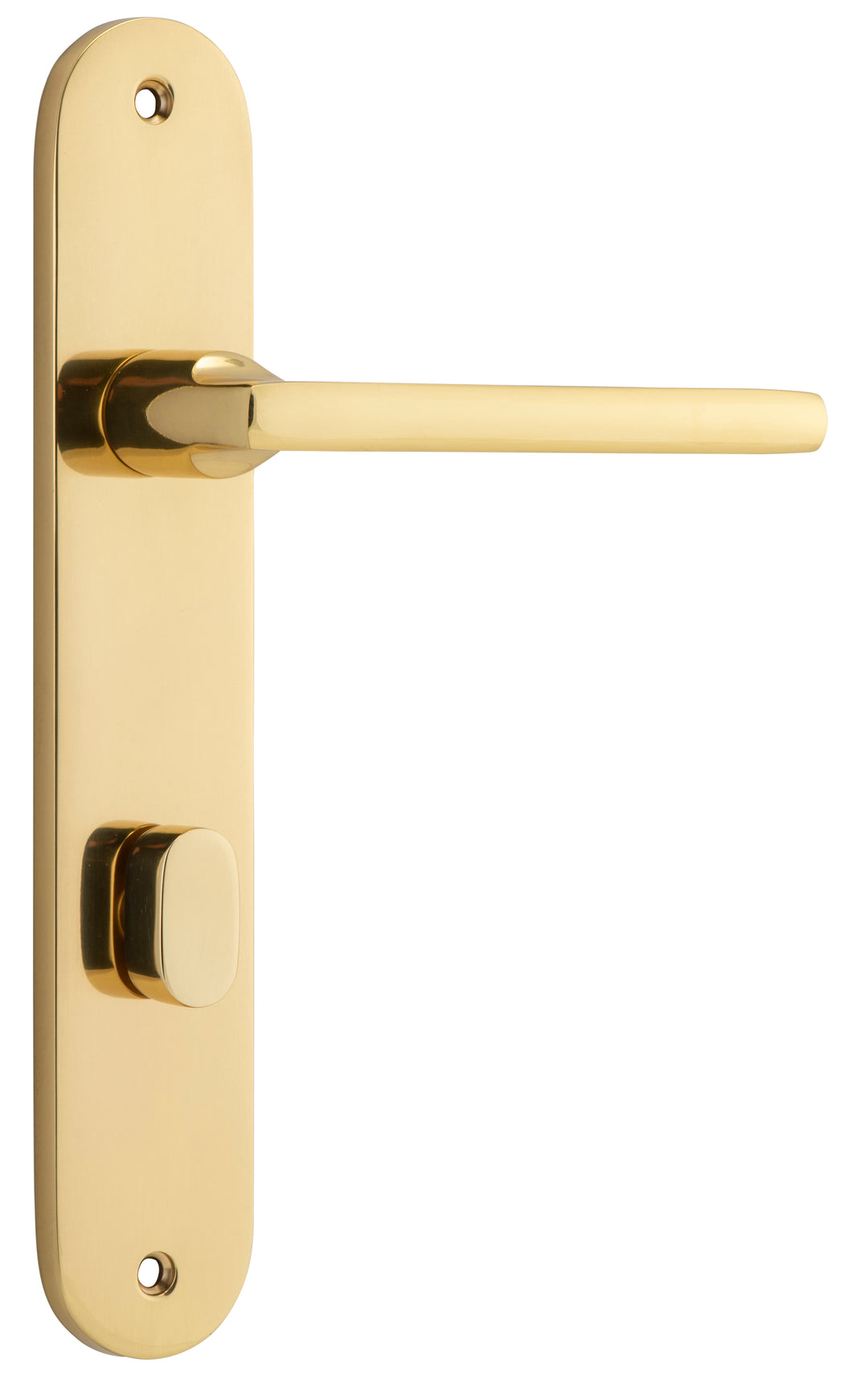 Baltimore Lever - Oval Backplate Polished Brass