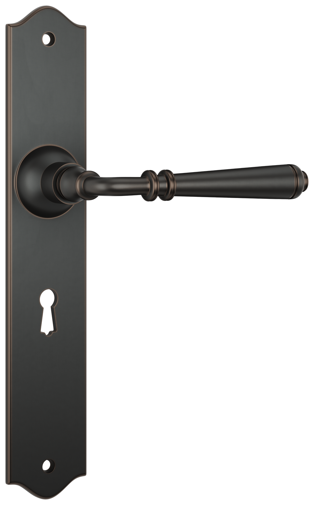 Door Lever Reims Lock Pair Antique Copper H240xW43xP70mm