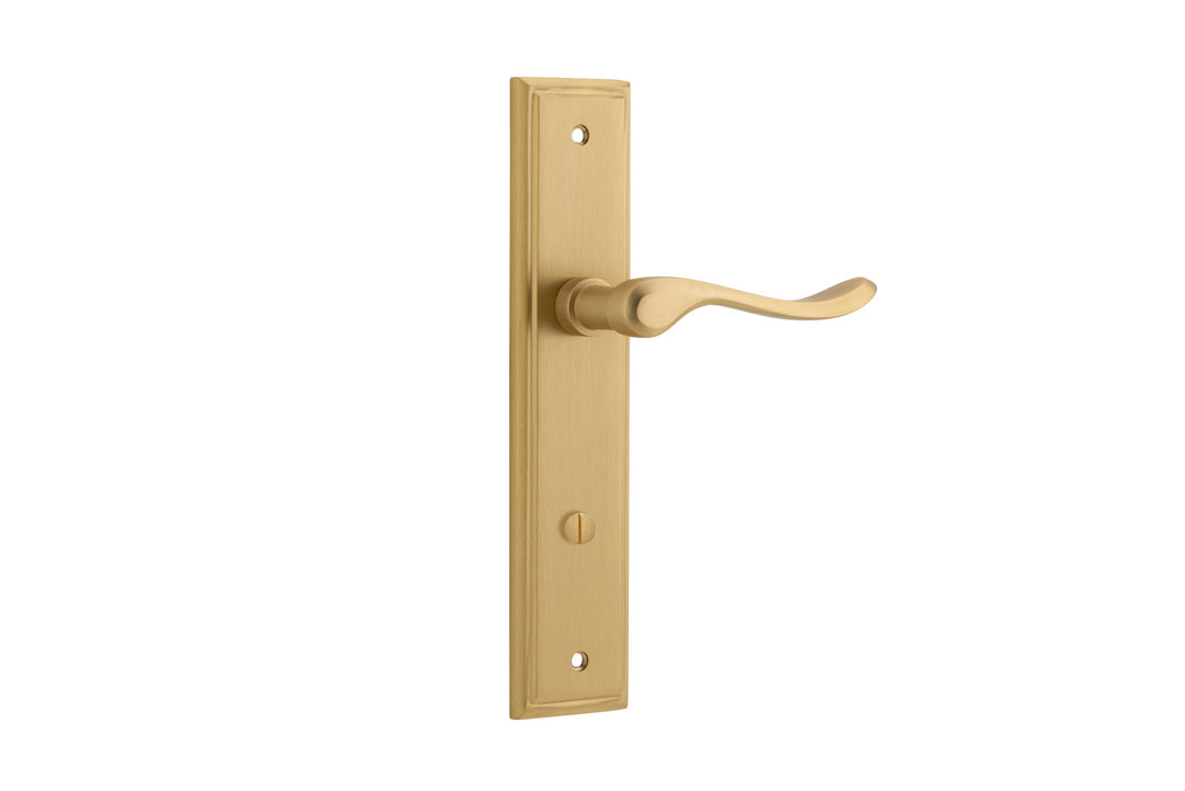 Stirling Lever - Stepped Backplate Brushed Brass