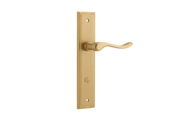 Stirling Lever - Stepped Backplate Brushed Brass