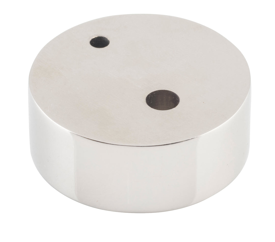 Door Stop Spacer Oval Polished Nickel H15xD40mm