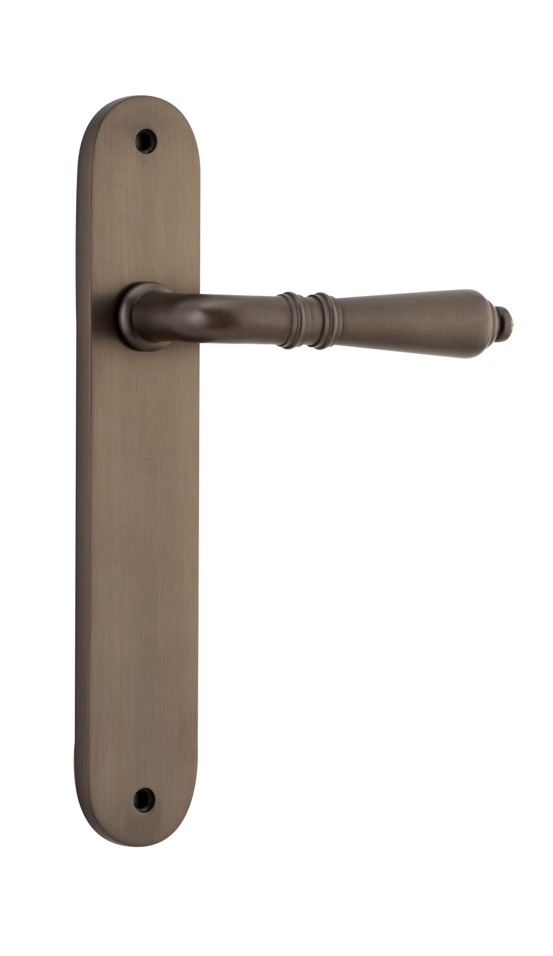Sarlat Lever - Oval Backplate Signature Brass