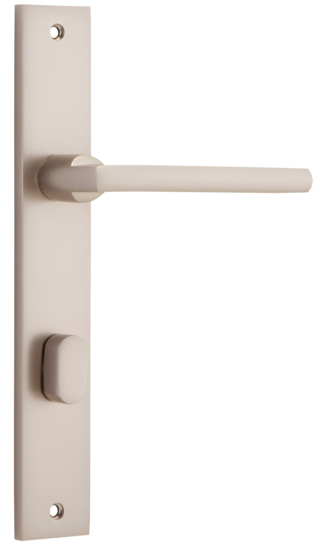 Baltimore Lever - Rectangular Backplate Satin Nickel