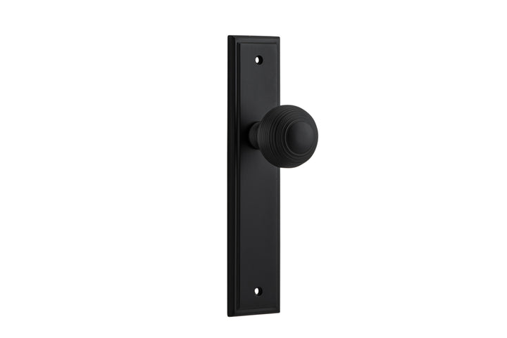 Guildford Knob - Stepped Backplate Matt Black