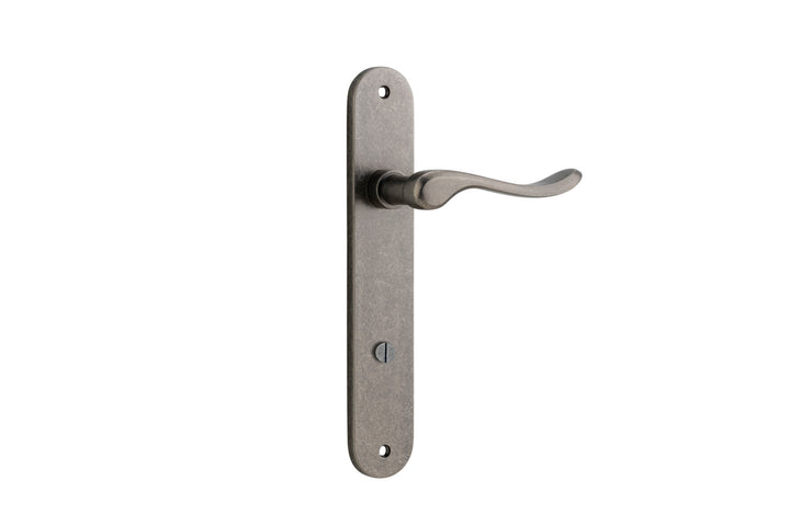 Stirling Lever - Oval Backplate Distressed Nickel