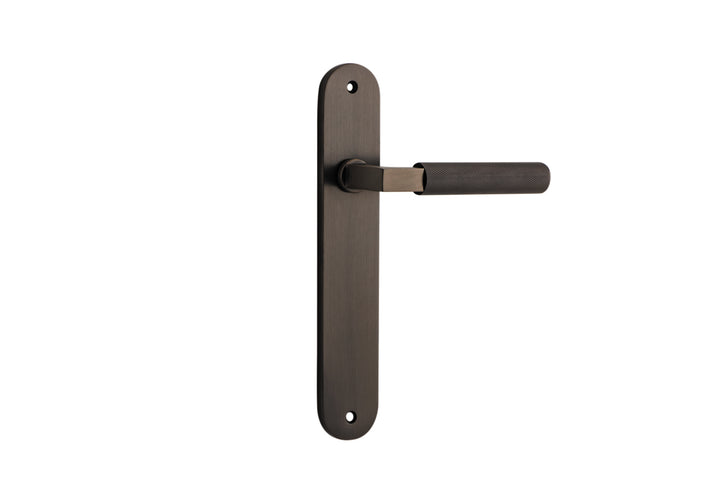 Brunswick Lever - Oval Backplate Signature Brass
