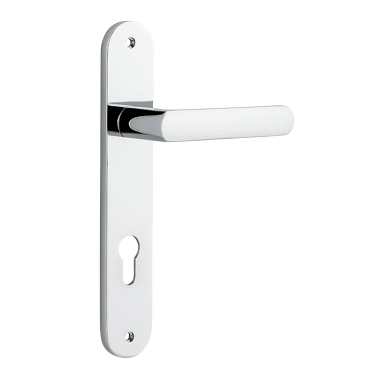 Osaka Lever - Oval Backplate Polished Chrome