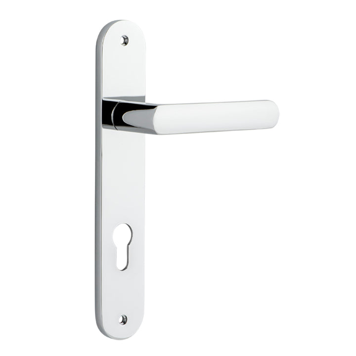 Osaka Lever - Oval Backplate Polished Chrome