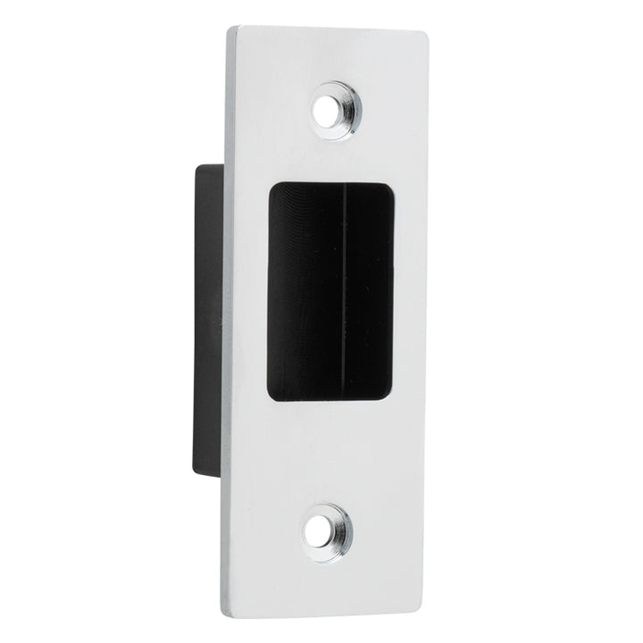 Sliding Door Edge Pull Rectangular Polished Chrome