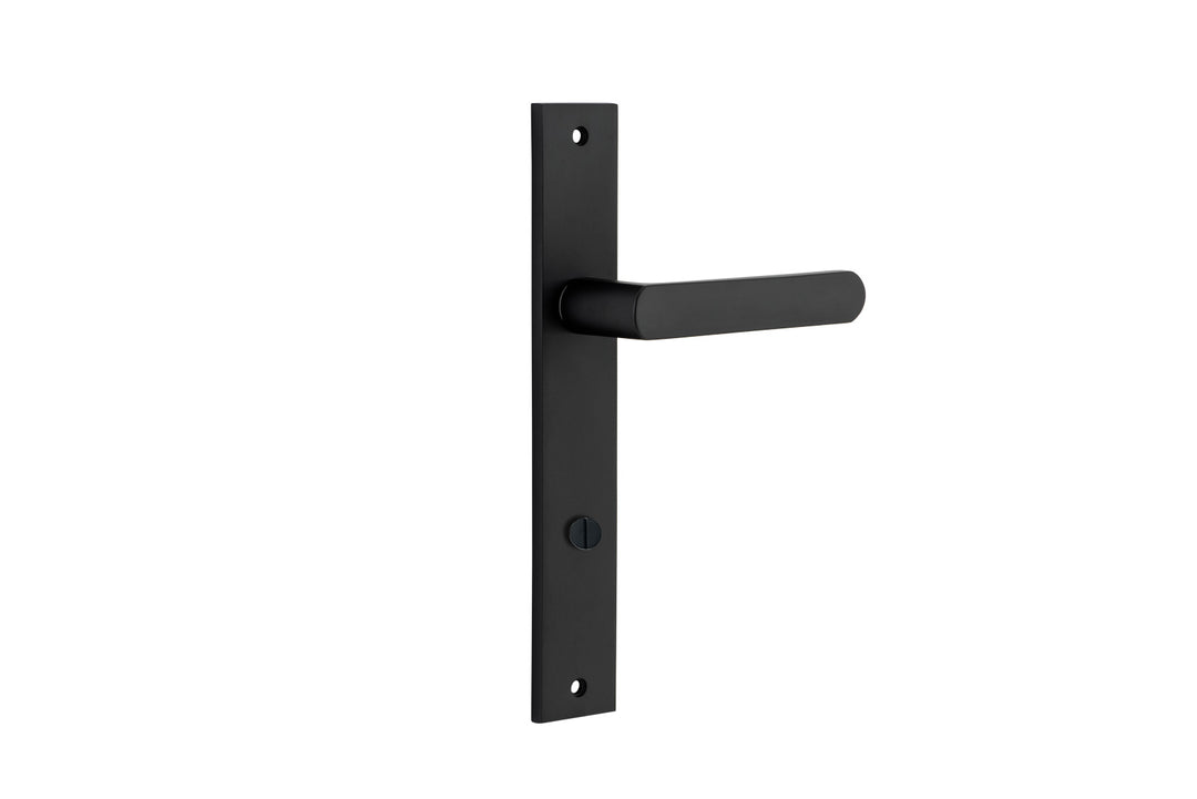Osaka Lever - Rectangular Backplate Matt Black