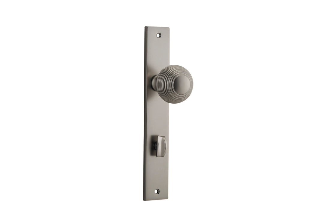 Guildford Knob - Rectangular Backplate Satin Nickel