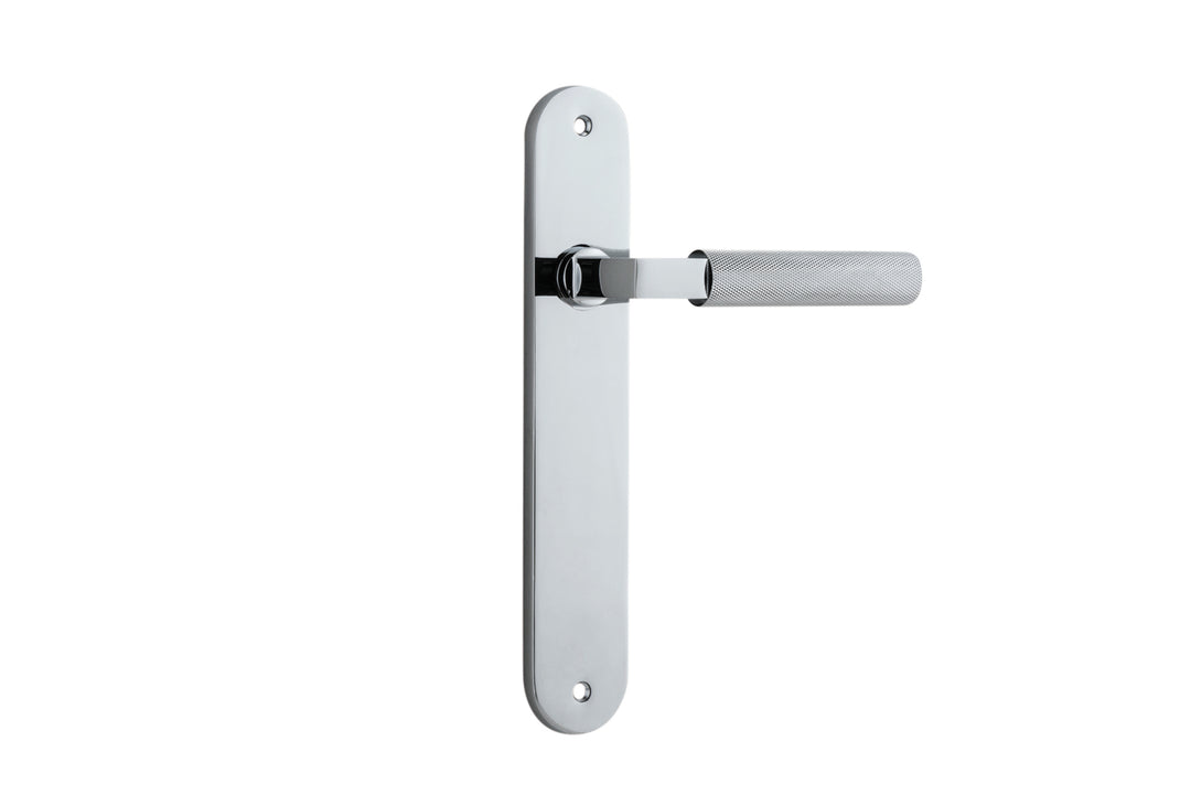 Brunswick Lever - Oval Backplate Polished Chrome