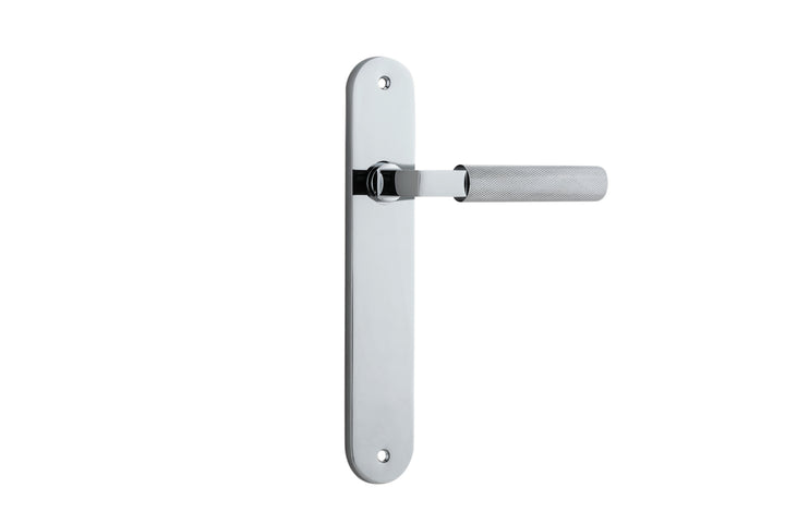 Brunswick Lever - Oval Backplate Polished Chrome