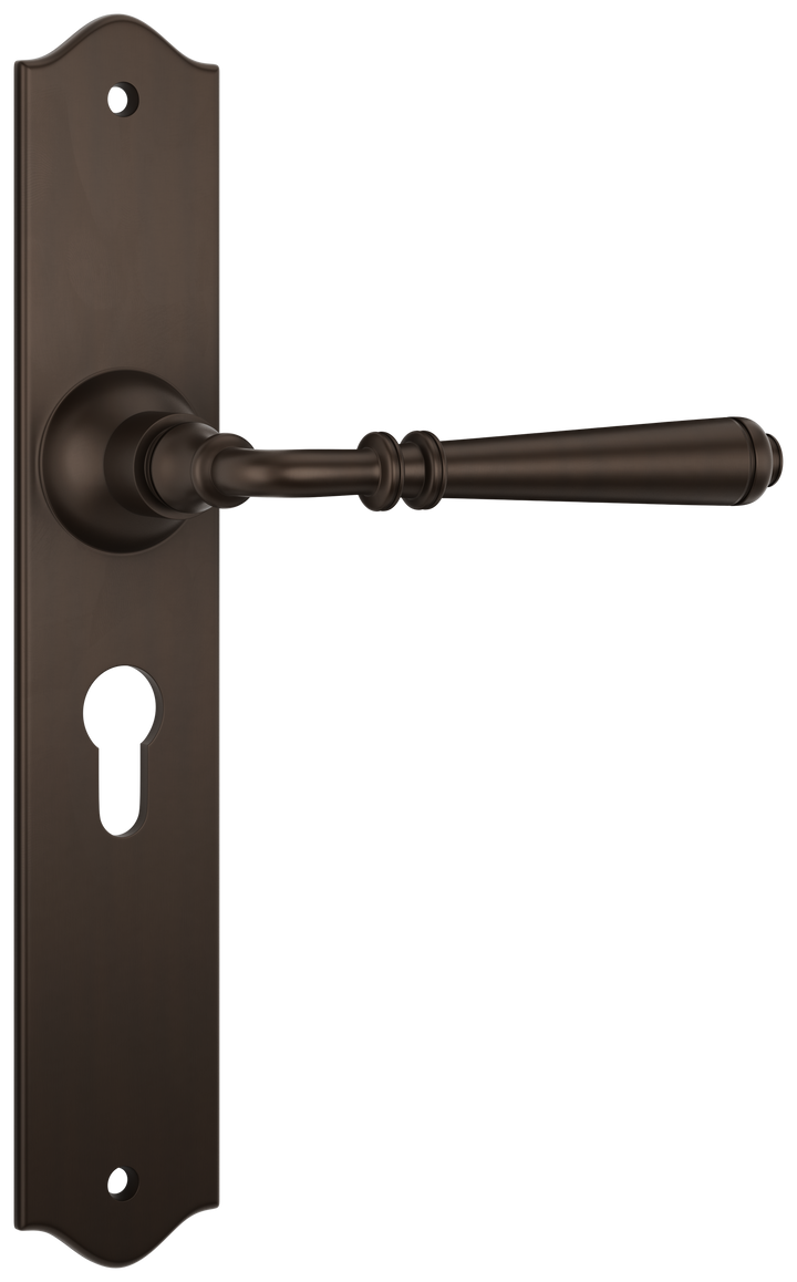 Door Lever Reims Euro Pair Antique Brass H240xW43xP70mm
