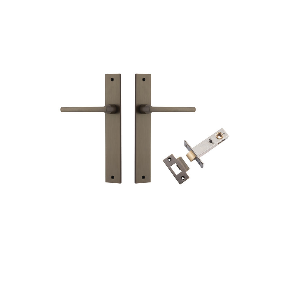 Baltimore Lever - Rectangular Backplate Passage Kit Signature Brass