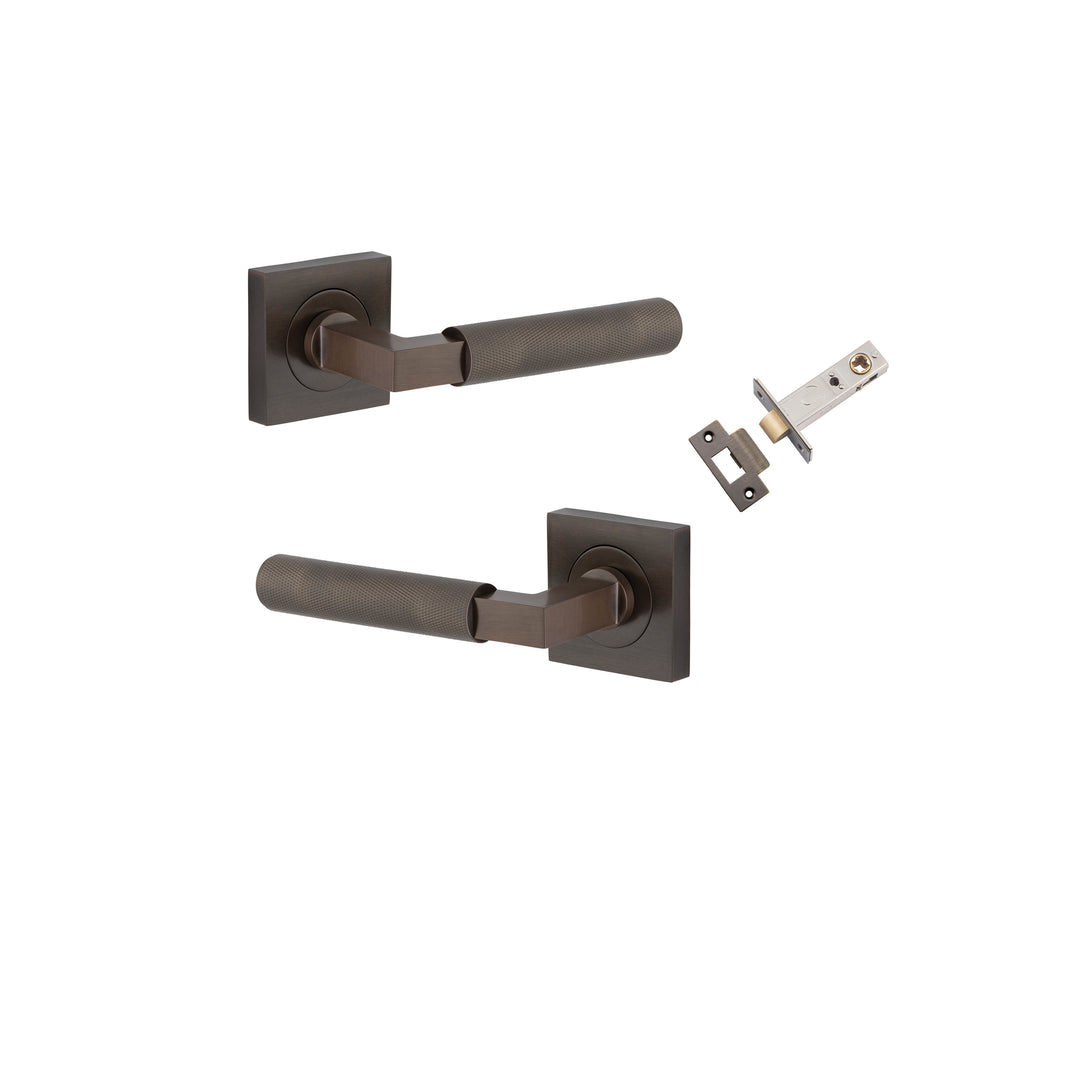 Brunswick Lever - Square Rose Passage Kit Signature Brass